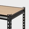 36"x72"x18" 5 Tier Heavy Duty Boltless Steel Shelving unit - Brightroom™: Universal Storage, Garage Shelves, Black - 3 of 3