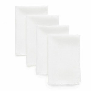 Solino Home Linen Fringe Dinner Napkins - 1 of 4