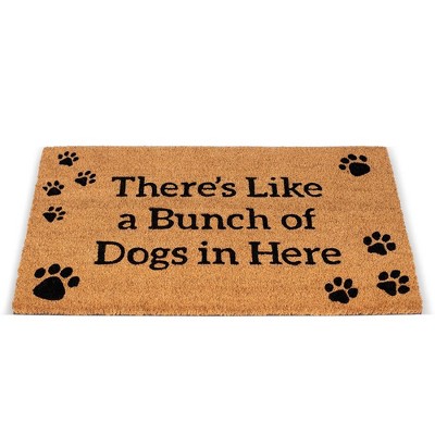 BirdRock Home Bunch of Dogs Coir Front Door & Entry Doormat - 18" x 30"