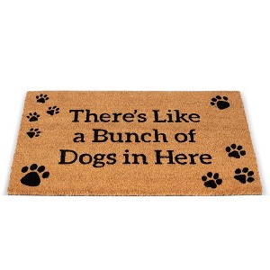 BirdRock Home Bunch of Dogs Coir Front Door & Entry Doormat - 18" x 30" - 1 of 4