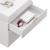 Gulches Modern White Nightstand with Sliding Top & 3 Drawers - Gold Handles, End Side Table for Bedroom/Living Room/Study, Easy Assembly - 4 of 4