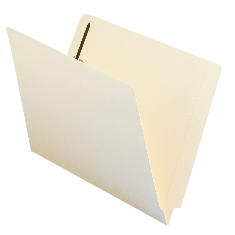 Smead End Tab Fastener File Folder, Shelf-Master  Reinforced Straight-Cut Tab, 2 Fasteners, Letter Size, Manila, 50 per Box (34215), 4 of 15