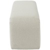 Meridian Furniture,Niagara Boucle Fabric Bench - 4 of 4