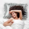 PiccoCasa Satin Retro Luxury Silky with Ruffle Envelope Closure Pillowcases 2 Pcs - 4 of 4