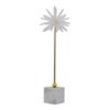 Decorative Sculpture with Starburst Accent and Marble Base, Elegant Tabletop Decor for Dining Room, Living Room, or Centerpiece Decor - 3 of 4