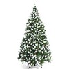 SKONYON 7.5ft Pre-lit Snow Flocked Christmas Tree with Red Berries and LED Lights - 3 of 3