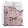 Deny Designs Anis Illustration Romantic Lace Bows Pink Pattern Comforter and Sham Set - 2 of 4