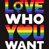 Adult Design By Humans Pride Love Who You WantBy BiTee T-Shirt - 2 of 2