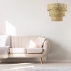 River of Goods 19.75" 1-Light Fiora Metal and Jute Pendant: Bohemian Style, Adjustable Height - 4 of 4