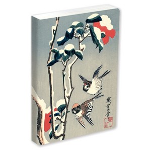 Journal Sparrows and Camellia in Snow by Hiroshige, Lined PB - (Jrnl) by  Tuttle Studio (Paperback) - 1 of 1