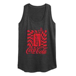 Women's - Coca-Cola - Warped Coke Can Graphic Racerback Tank - 1 of 4