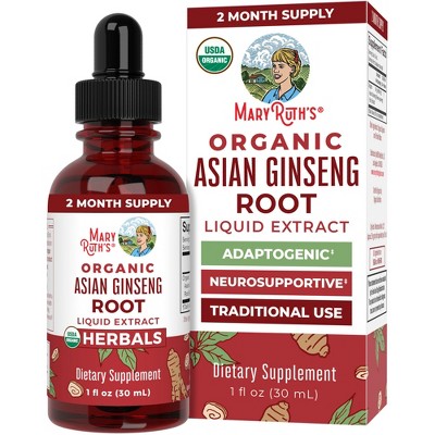 MaryRuth's Asian Ginseng Drops, Org, 1 oz