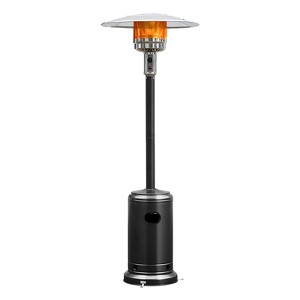 Costway 50000 BTU Patio Standing LP Gas HeaterStainless Steel Propane W/ Wheels - 1 of 4