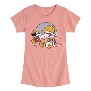 Girls' - Disney - Mickey & Friends Fitted Short Sleeve Graphic T-Shirt - 1 of 4