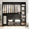 Aheaplus Set of 2 Freestanding Closet Storage Organizer with Hanging Rods, 79''W Closet Organization with Drawers and Shelves - 2 of 4