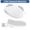 Smart Electronic Bidet Toilet Seat | Heated Elongated Seat |  Air Dryer & Stainless-Steel Nozzle, Soft Close Lid, Wireless Remote & LED Night Light - 3 of 4