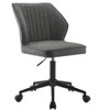 TiramisuBest Vintage Gray Faux Leather Office Chair, Armless, High Back, Swivel, Adjustable, 5 - Star Base with Casters - 4 of 4