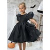 2Bunnies Girls' Organza Puff Sleeve Babydoll Fit & Flare Dress - 2 of 4