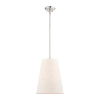 Livex Lighting Prato 1 - Light Pendant in  Brushed Nickel