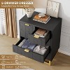 2/3/4/5/6/7 Drawer Dresser with Metal Legs, Wood Dressers Chest Organizer with Wide Storage, Modern Chest of Drawers for Bedroom, Living Room,Hallway - 4 of 4