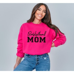Simply Sage Market Women's Graphic Sweatshirt Basketball Mom - 1 of 4