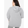 Woman Within Plus Size Better Fleece Zip-Front Hoodie - 3 of 4