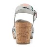 Journee Collection Womens Valentina Ankle Strap Platform Sandals - 3 of 4