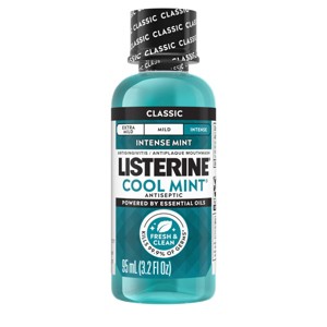 Listerine Antiseptic Intense Mouthwash for Bad Breath - Cool Mint