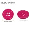 Unique Bargains Sewing Resin Round Flat 4-Hole Replacement Craft Buttons 20 Pcs - 2 of 4
