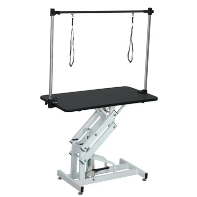 FURNIinspire Pet Grooming Tools Foldable Pet Grooming Table for Pet Large Dogs and Cats with Adjustable, Bathing Station, Black, 42.5"*23.5"*67"