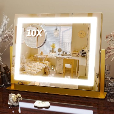 Vanity Mirror with Lights, Makeup Mirror with Smart Touch Control, 3-Color Dimmable Lighting, for Vanity Desk Tabletop