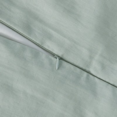 California King Eucalyptus Linen Duvet Cover and Sham Set