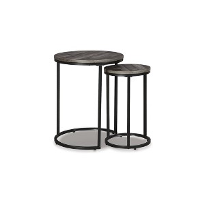 Signature Design by Ashley Casual Briarsboro Accent Table (Set of 2)  Black/Gray - 1 of 4