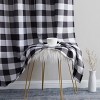HLC.ME Hilltop Buffalo Check Textured Light Filtering Grommet Lightweight Window Curtain Panels - Set of 2 - 4 of 4