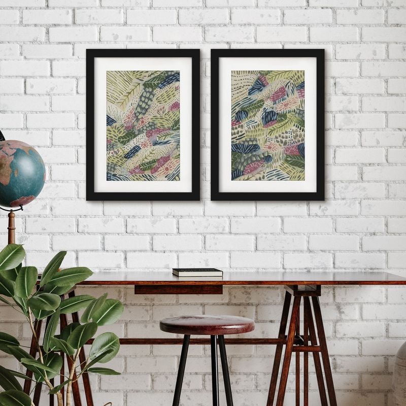 Americanflat Colorful Boho Abstract By Jetty Home - 2 Piece Gallery Framed Print Art Set, 3 of 4