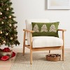 Oversized Tree Embroidered Lumbar Christmas Throw Pillow - Threshold™ - image 2 of 4