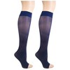 Truform Sheer Compression Stockings, 8-15 mmHg, Women's Open Toe, Knee High Length, 20 Denier - 3 of 4