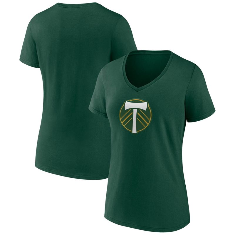 MLS Portland Timbers Women&#39;s V-Neck Top Ranking T-Shirt, 1 of 4
