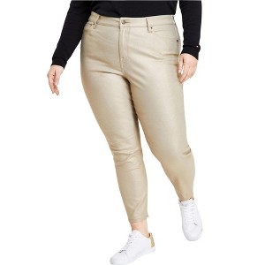 Tommy Hilfiger Womens Tribeca Foil Skinny Casual Trouser Pants - 1 of 1