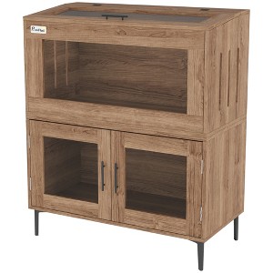 30 Gallon Stackable Reptile Tank w/ Storage Cabinet, Top Opening, for Bearded Dragon, Lizard, Snake - 1 of 4