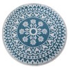 Design Imports Outdoor Round Floral - Blue - 5 Ft - 4 of 4
