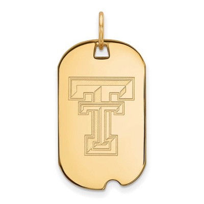 Black Bow Jewelry 14k Yellow Gold Texas Tech Red Raiders NCAA Pendant
