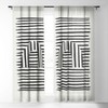 BohomadicStudio Minimal Series Black Striped Arch Single Panel Sheer Window Curtain - Society 6 - 2 of 4