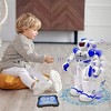 MOVSSOU Gesture Sensing Programmable Rechargeable and Singing and Dancing Remote Control Robot for Age 3-8 Year Old Boys Girls Blue - 2 of 4