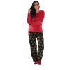 Just Love Womens Microfleece Pajama Pant Set with Socks  Warm, Snug Sleepwear - 2 of 4