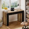 Tribesigns Modern Computer Desk with 2 Drawers, 47.24-Inch Wood Writing Desk with Storage - 2 of 4