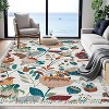 Fulvari Boho Large Soft Non-Slip Vintage Bedroom Dining Room Rug, Low Pile Carpet for Kids Playroom Nursery Office Farmhouse - 3 of 4
