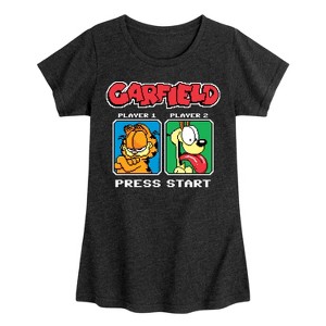 Girls' - Garfield - Garfield Odie Game On Fitted Short Sleeve Graphic T-Shirt - 1 of 4