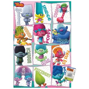 Trends International DreamWorks Trolls - Grid Unframed Wall Poster Prints - 1 of 4