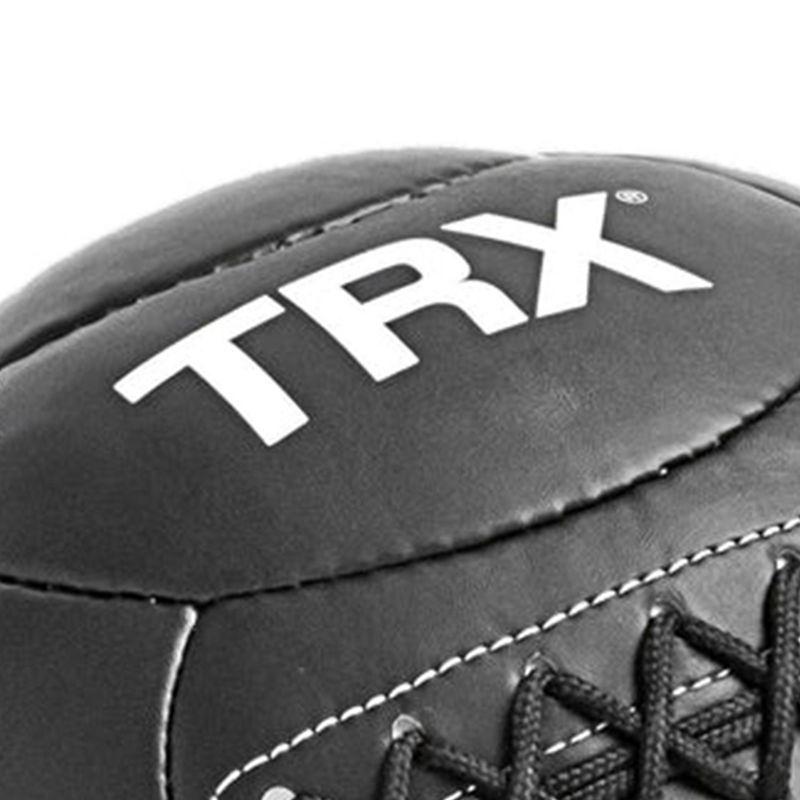TRX 12 Pound Wall Ball Home Gym Strength Training Weighted Equipment with Non-Slip Exterior for Leveling Up Full Body Workouts, Black (10 Inch), 3 of 6